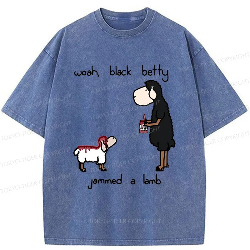 Tokyo-Tiger Spread Jam On The Lamb Washed T-Shirt