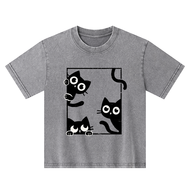 Tokyo-Tiger Looking At Your Cats Kids Washed T-Shirt