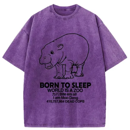 Tokyo-Tiger Born To Sleep Washed T-Shirt