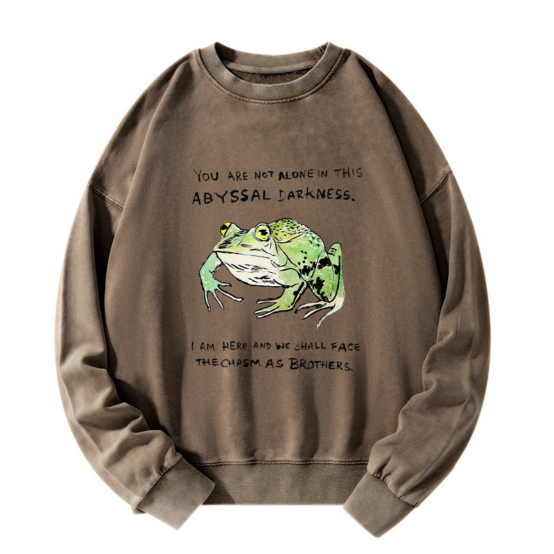Tokyo-Tiger Support Your Frog Friends Washed Sweatshirt