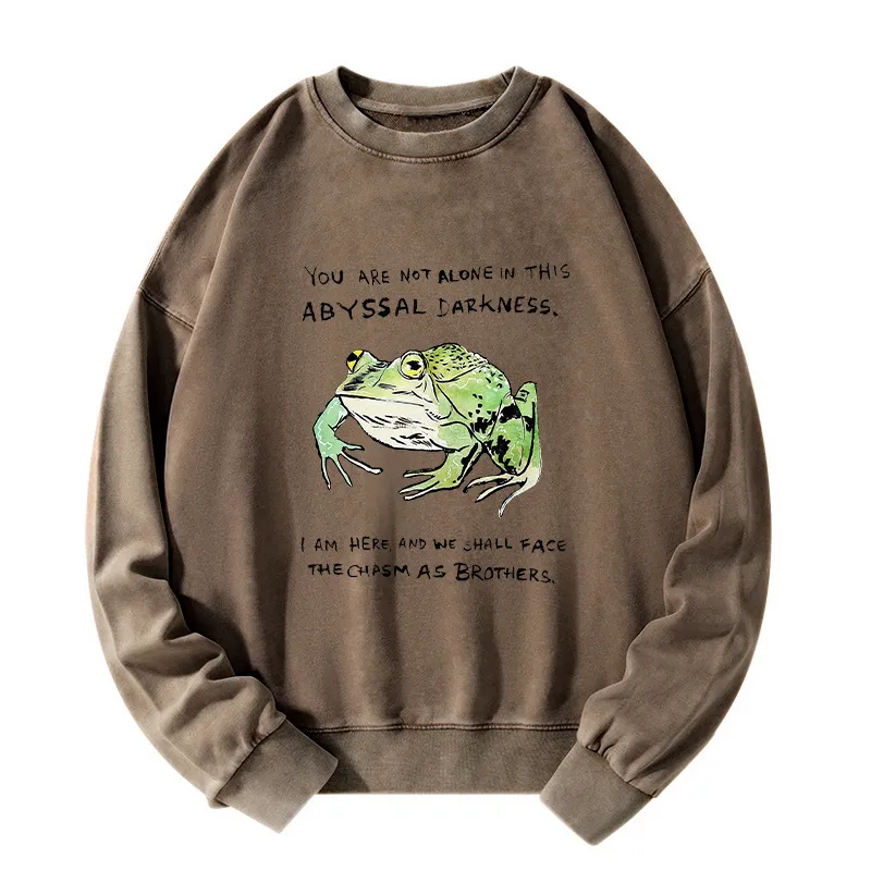 Tokyo-Tiger Support Your Frog Friends Washed Sweatshirt