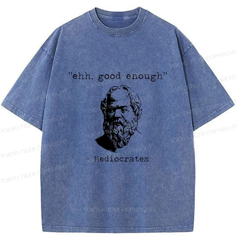 Tokyo-Tiger Mediocrates Meme Washed T-Shirt