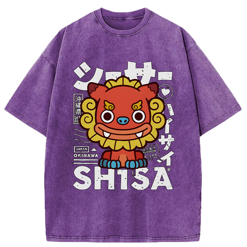 Tokyo-Tiger Okinawa Prefecture Japan Washed T-Shirt