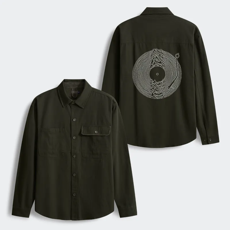 Tokyo-Tiger Record Player Japanese Men's Corduroy Work Jacket