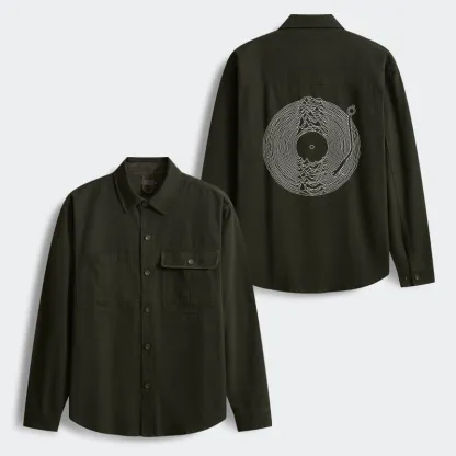 Tokyo-Tiger Record Player Japanese Men's Corduroy Work Jacket