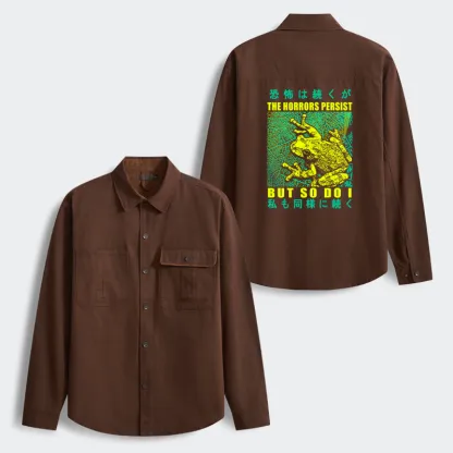 Tokyo-Tiger The Horrors Persist Forg Men's Corduroy Work Jacket