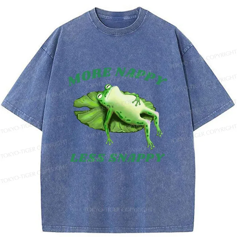 Tokyo-Tiger Sleeping Frog Washed T-Shirt