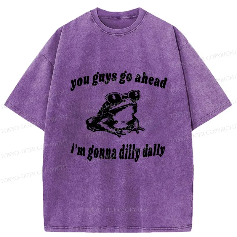 Tokyo-Tiger Dilly Dally Frog Washed T-Shirt