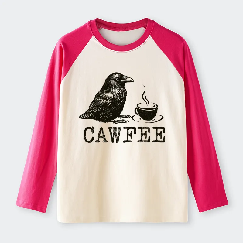 Tokyo-Tiger Cawfee Funny Japan Meme Raglan Long Sleeve T-shirt