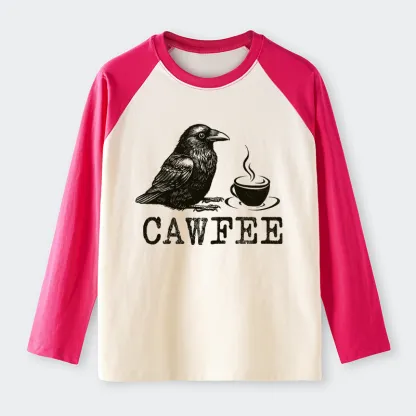 Tokyo-Tiger Cawfee Funny Japan Meme Raglan Long Sleeve T-shirt