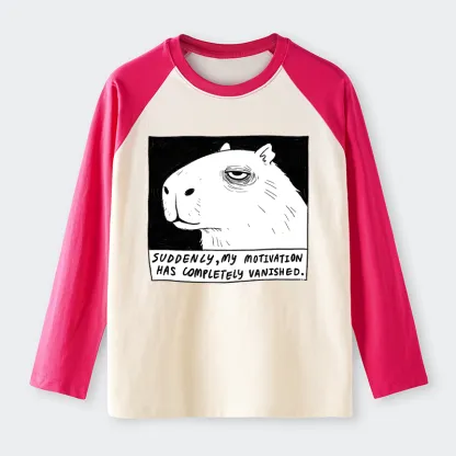 Tokyo-Tiger Power Has Completely Disappeared Raglan Long Sleeve T-shirt