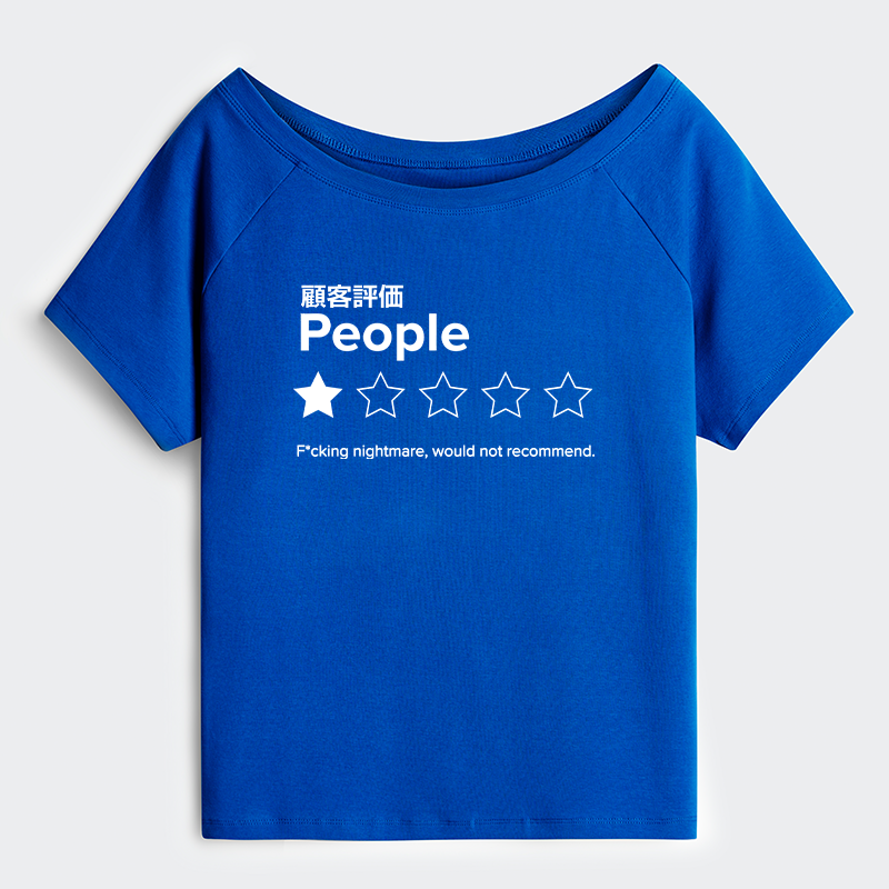 Tokyo-Tiger Evaluation People Off Shoulder T-Shirt