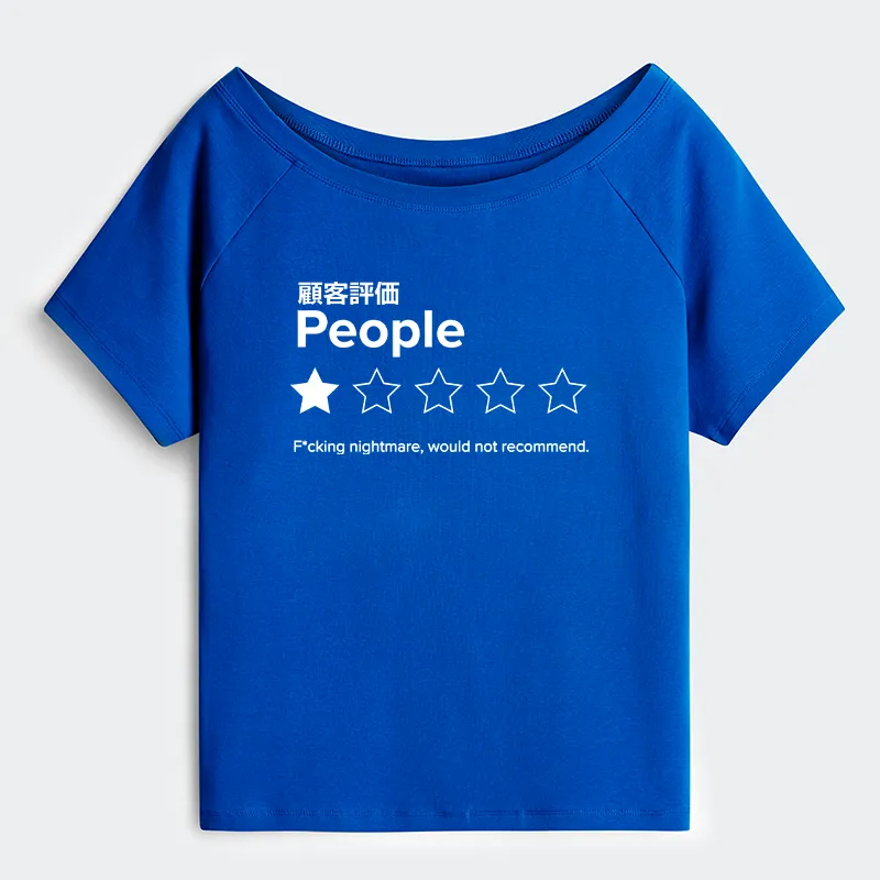 Tokyo-Tiger Evaluation People Off Shoulder T-Shirt