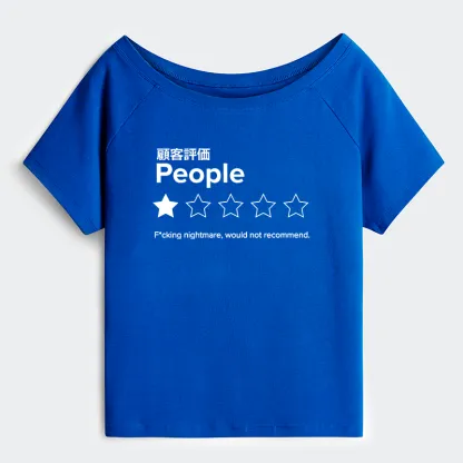 Tokyo-Tiger Evaluation People Off Shoulder T-Shirt