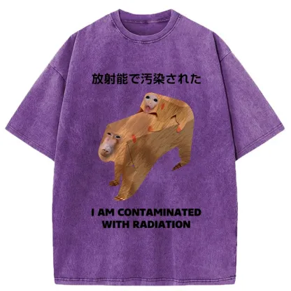 Tokyo-Tiger Monkey Contaminated By Radiation Washed T-Shirt