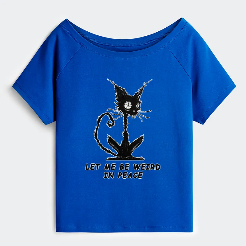 Tokyo-Tiger Cat Gradually Became Strange Off Shoulder T-Shirt