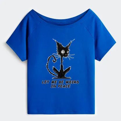 Tokyo-Tiger Cat Gradually Became Strange Off Shoulder T-Shirt