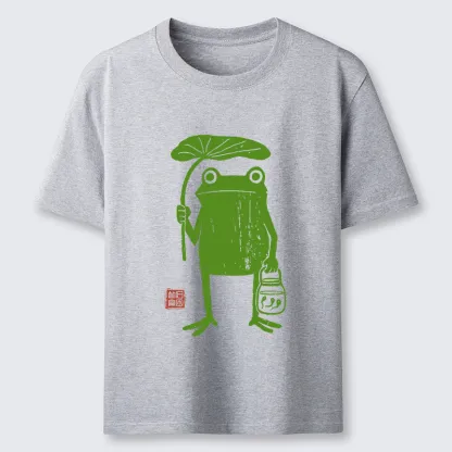 Tokyo-Tiger Frogs Taking Shelter From The Rain Classic T-Shirt