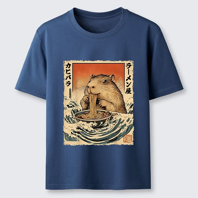 Tokyo-Tiger Hamster Eating Ramen Classic T-Shirt