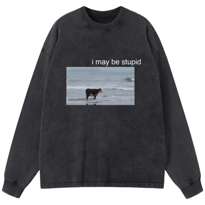 Tokyo-Tiger Foolish Cow Washed Long Sleeve T-Shirt