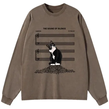 Tokyo-Tiger The Sound Of Silence Washed Long Sleeve T-Shirt