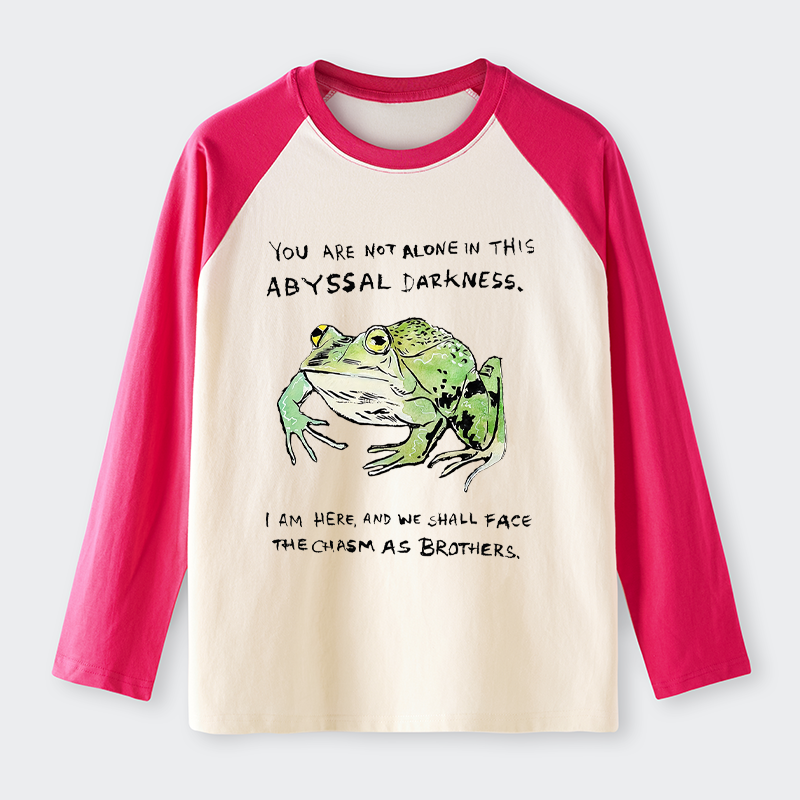 Tokyo-Tiger Support Your Frog Friends Raglan Long Sleeve T-shirt