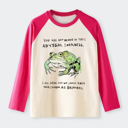 Tokyo-Tiger Support Your Frog Friends Raglan Long Sleeve T-shirt