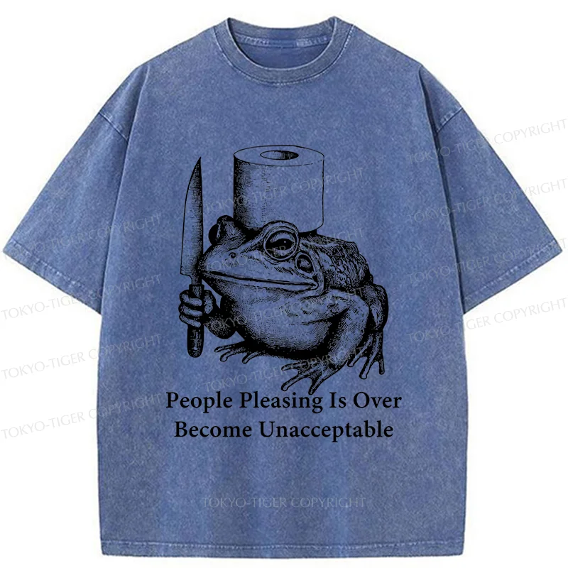 Tokyo-Tiger Refuse To Please Others Washed T-Shirt