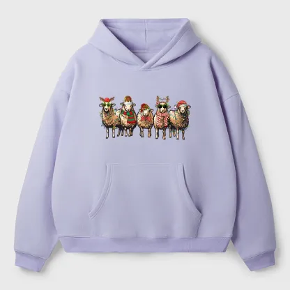 Tokyo-Tiger Christmas Sheep Aldult Fleece Hoodie