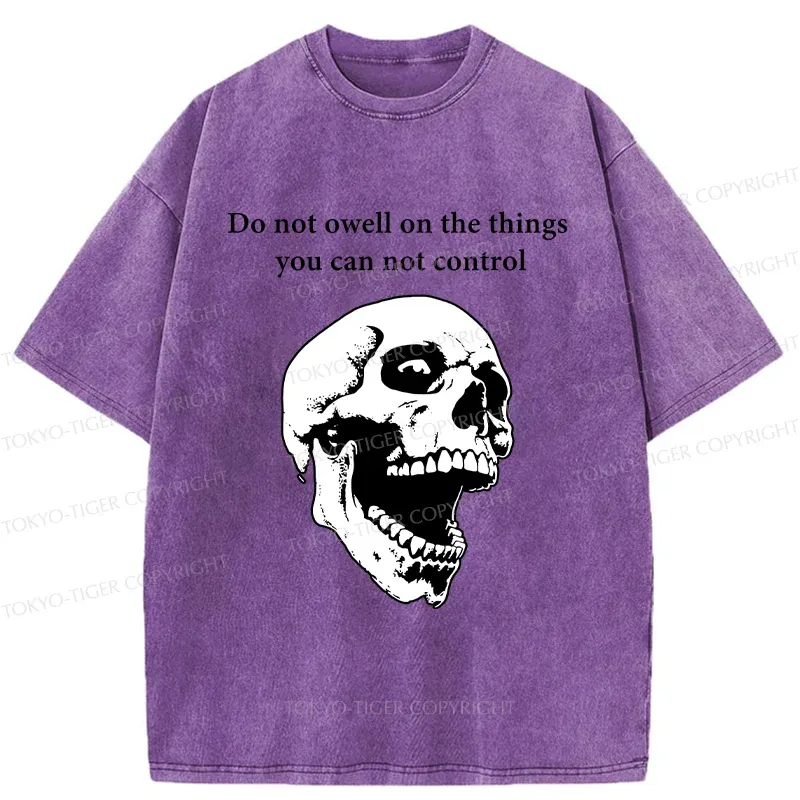 Tokyo-Tiger Warning From The Skull Washed T-Shirt