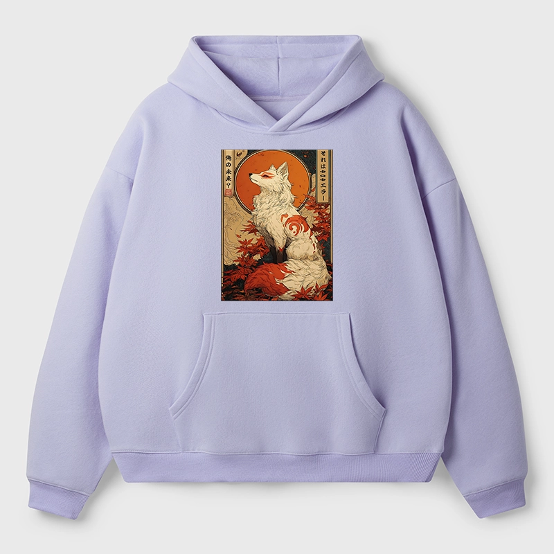 Tokyo-Tiger The Fox of Fates: A Tale of Nine Tails Aldult Fleece Hoodie