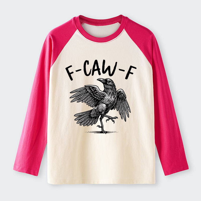 Tokyo-Tiger Crow's Cry Funny Raglan Long Sleeve T-shirt