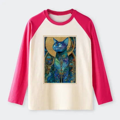 Tokyo-Tiger The Cat’s Plan To Rule Them All Raglan Long Sleeve T-shirt