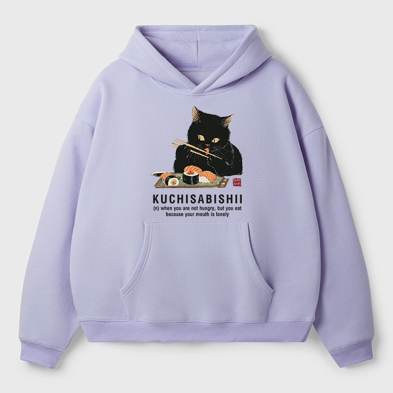 Tokyo-Tiger Cat：Not Hungry, Just Bored Aldult Fleece Hoodie