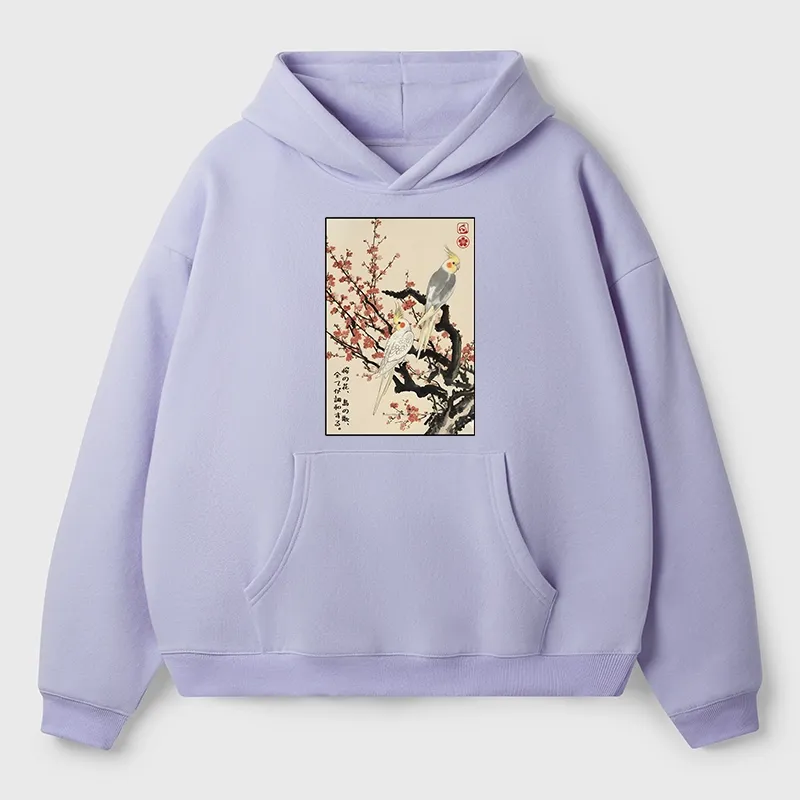 Tokyo-Tiger Whispers of Silent Blossoms Aldult Fleece Hoodie