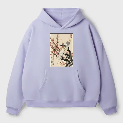 Tokyo-Tiger Whispers of Silent Blossoms Aldult Fleece Hoodie