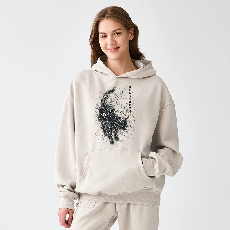 Tokyo-Tiger In The Spectrum Of Cats Aldult Fleece Hoodie