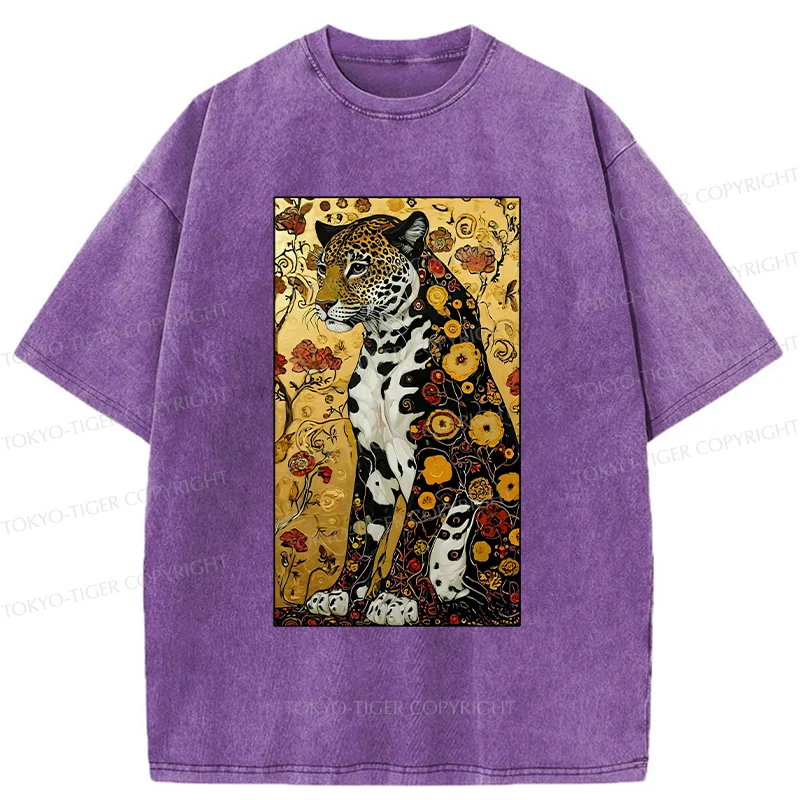 Tokyo-Tiger Magnificent Leopard Washed T-Shirt
