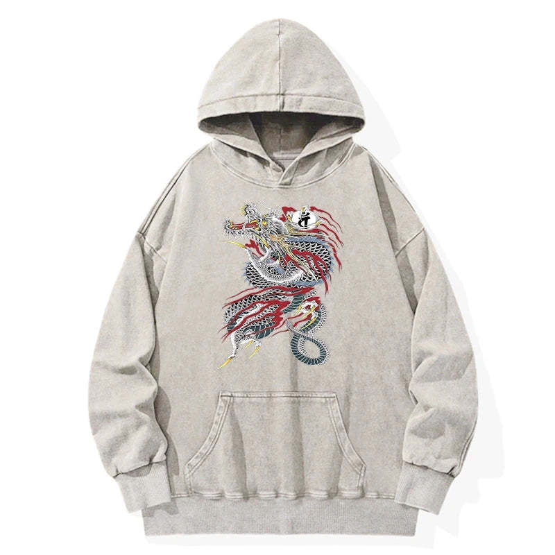 Tokyo-Tiger Dragon of Dojima Washed Hoodie Sale