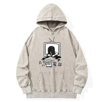 Tokyo-Tiger The Ring Sadako Washed Hoodie