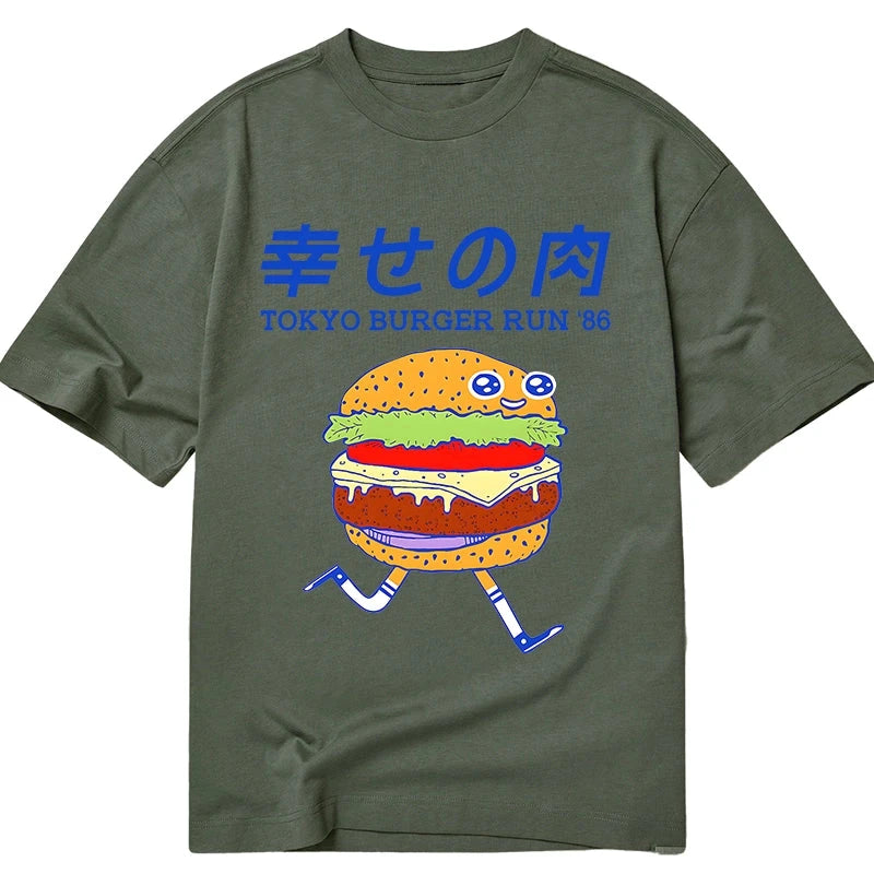 Tokyo-Tiger Tokyo Burger Run Japanese Classic T-Shirt
