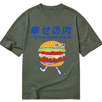 Tokyo-Tiger Tokyo Burger Run Japanese Classic T-Shirt