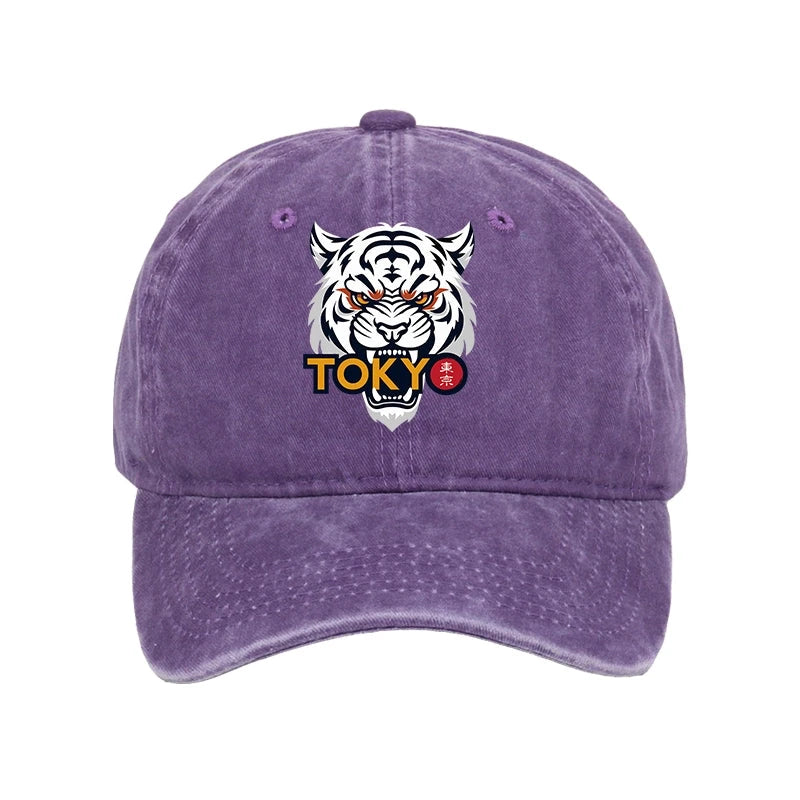 Tokyo-Tiger Logo Washed Cap