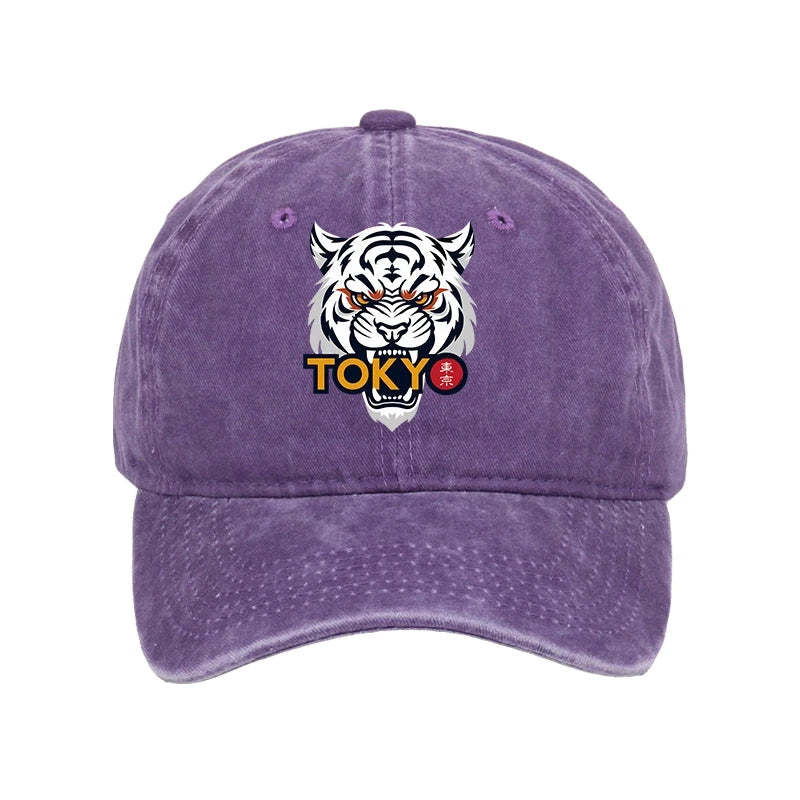 Tokyo-Tiger Logo Washed Cap