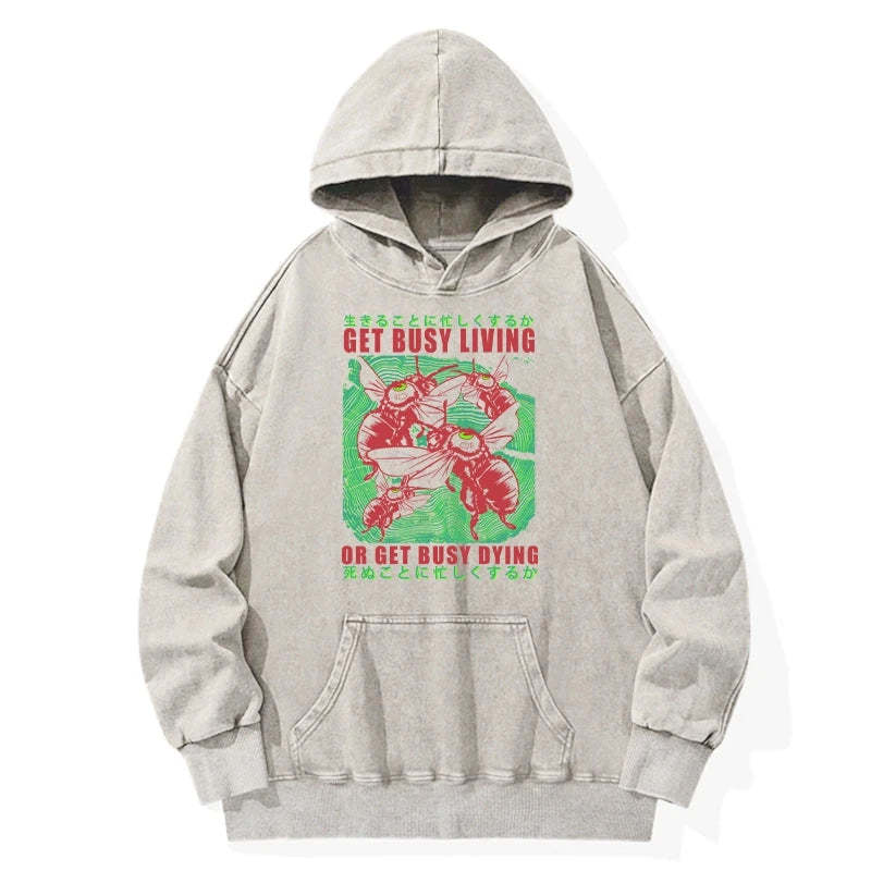 Tokyo-Tiger Busy Bee Japanese Washed Hoodie Sale