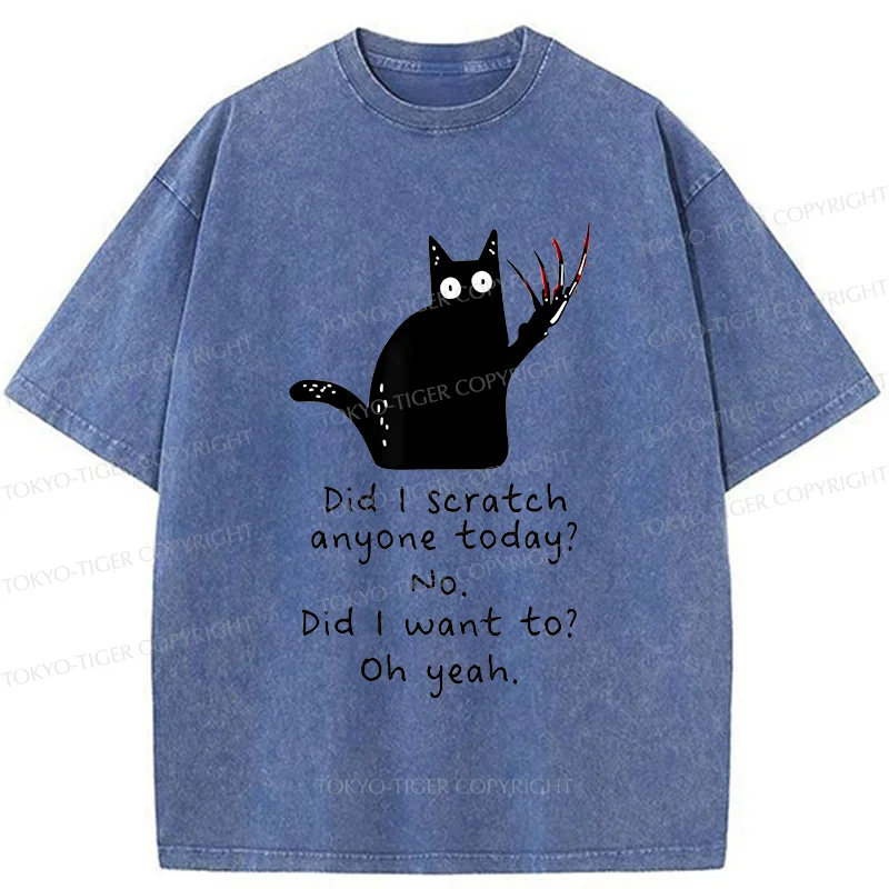 Tokyo-Tiger Cats With Sharp Claws Washed T-Shirt