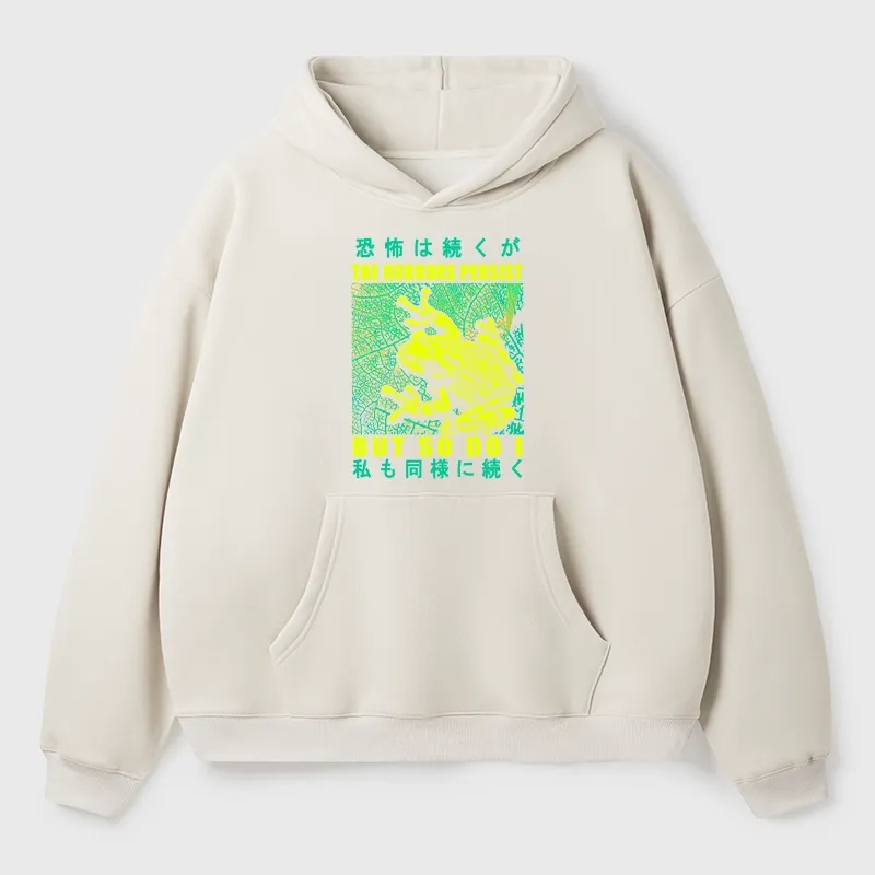 Tokyo-Tiger The Horrors Persist Frog Aldult Fleece Hoodie
