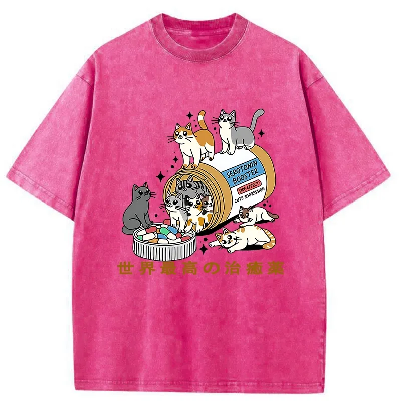 Tokyo-Tiger The Best Cure In The World Washed T-Shirt