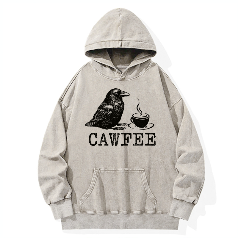 Tokyo-Tiger Cawfee Funny Japan Meme Washed Hoodie