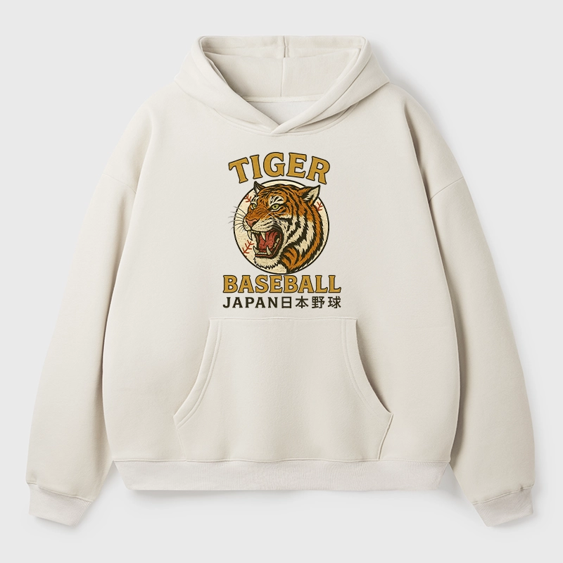 Tokyo-Tiger Osaka Japan Baseball Team Aldult Fleece Hoodie